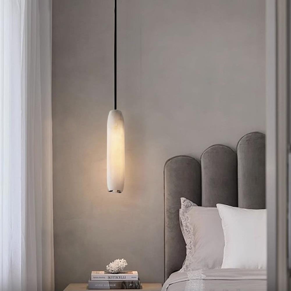 Alabaster Flute Pendant Light D436