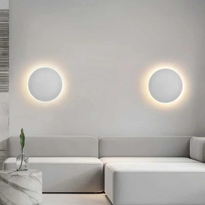Modern Nordic Round Aluminum Minimalist LED Wall Light D767