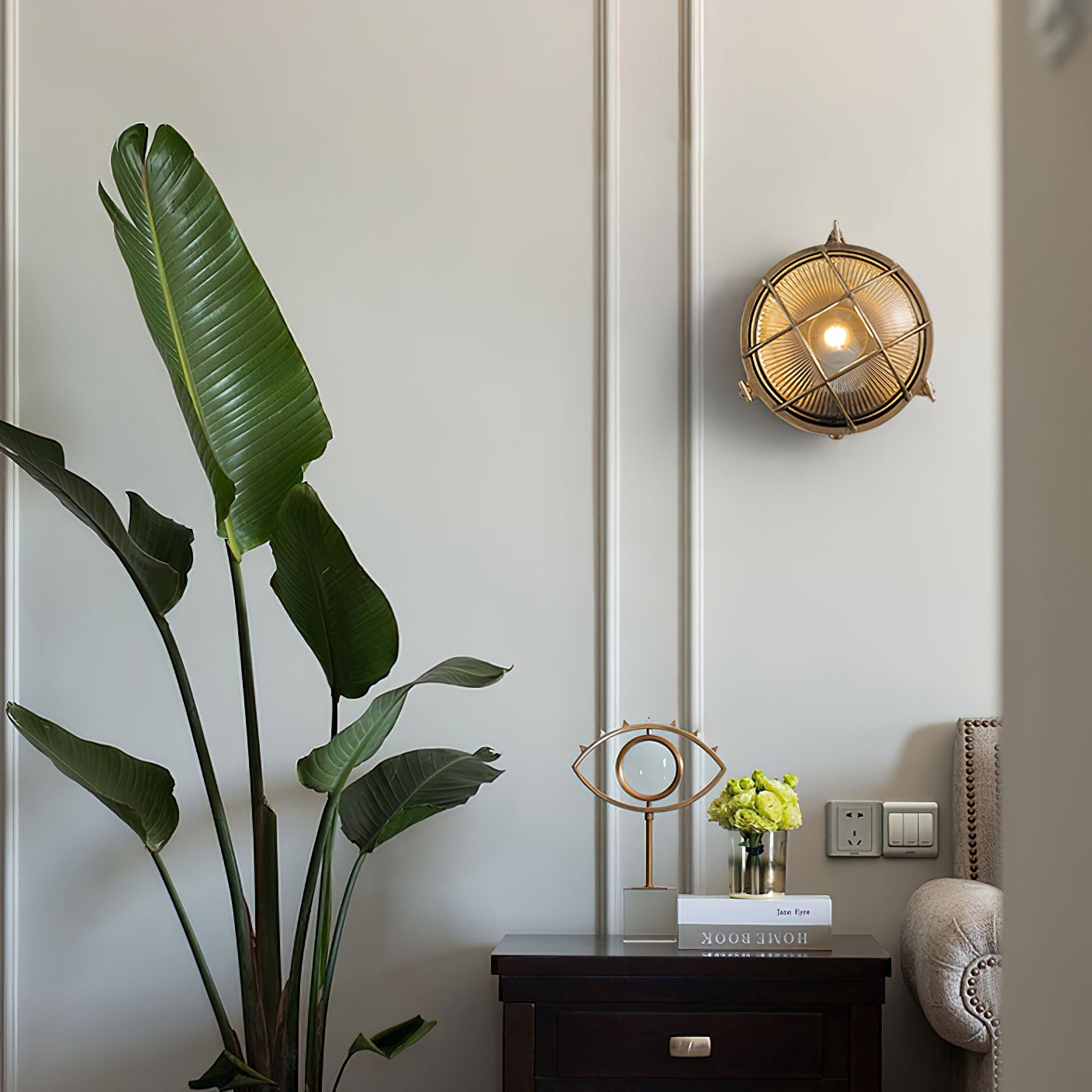 Fremantle Brass Bunker Sconce D636