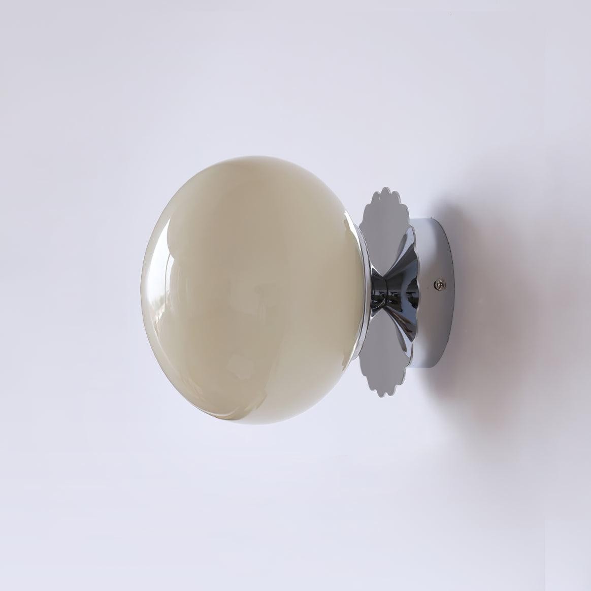 Bauhaus Cream Marshmallow Glass Wall Sconce S129