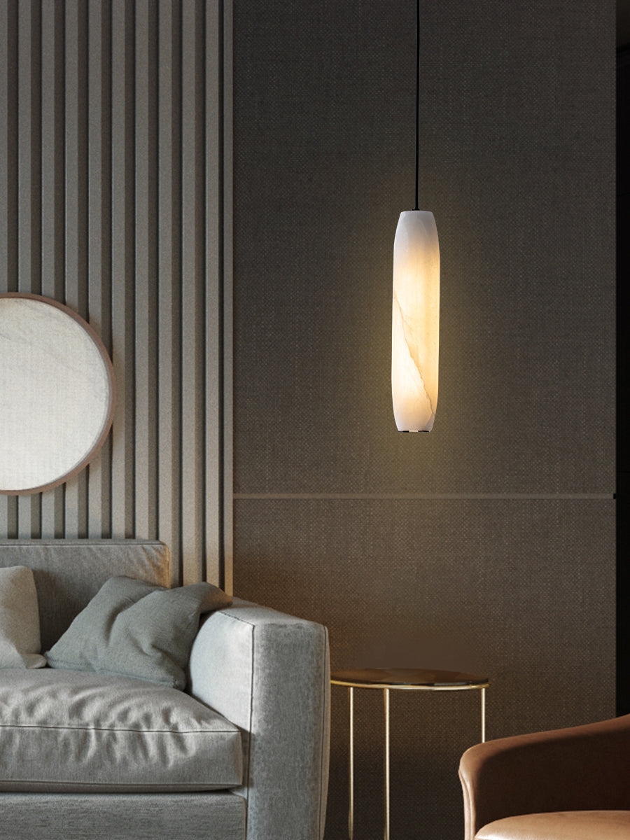 Alabaster Flute Pendant Light D436