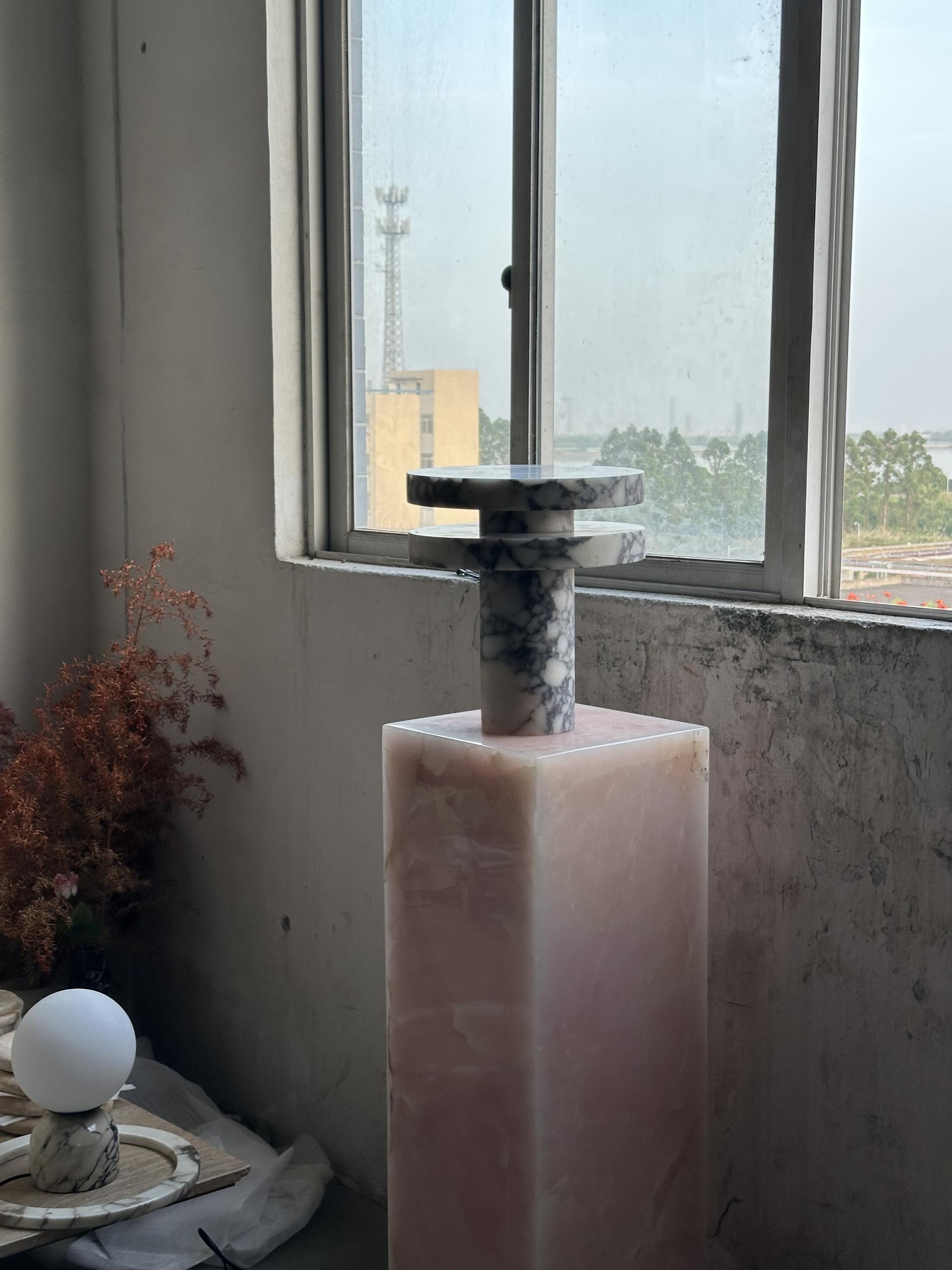 Pillar Marble Table Lamp D567