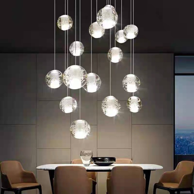 Crystal Ball Pendant Light For Living Room