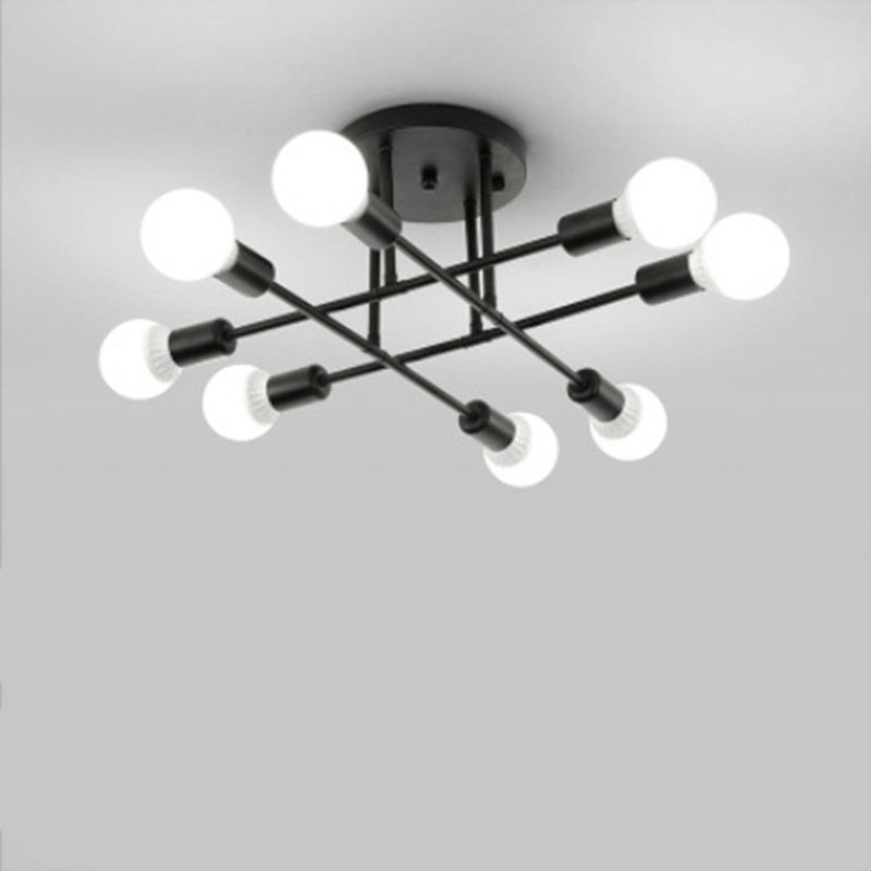 Smuxi 6/8 Head LED Industrial Iron Ceiling Light