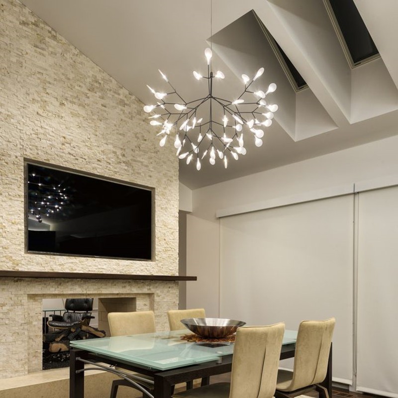 Scandinavian Branching LED Chandelier for Living Room