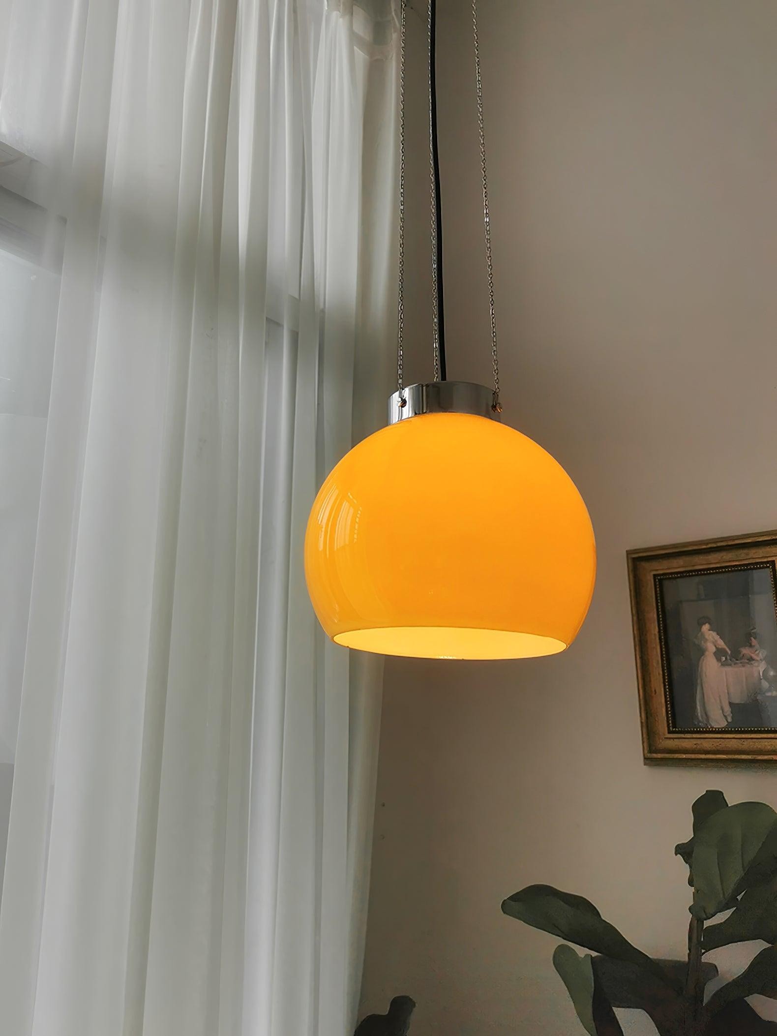 Vintage Bauhaus Creative Hemispherical Pendant Light M56
