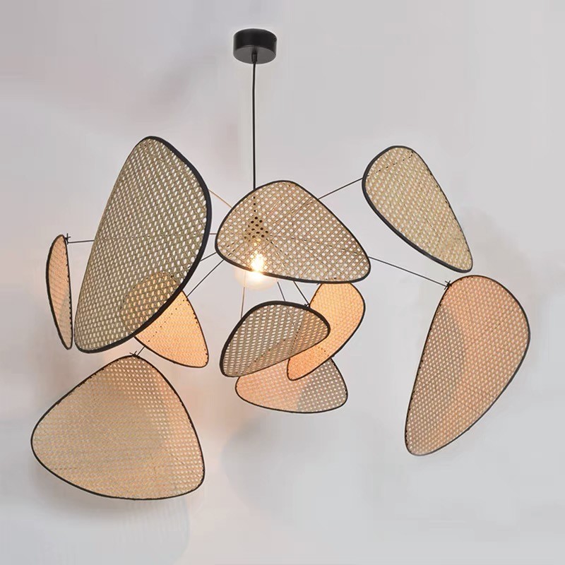 Vintage Rattan Pendant Light