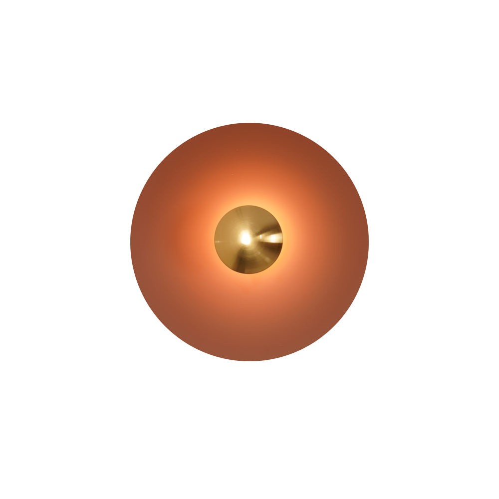 Simplicity Round Ginger Glow Wall Light S188