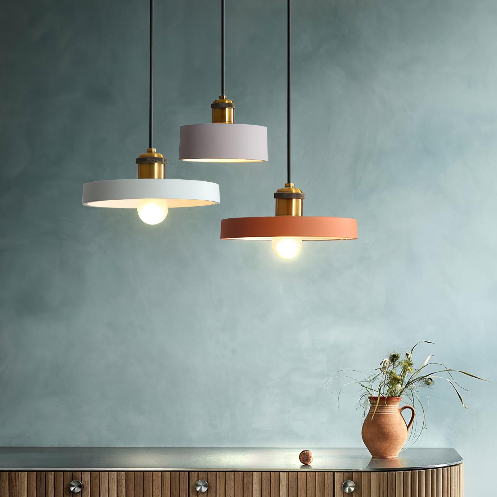 Modern Resin Geometric Pendant Lamp M432