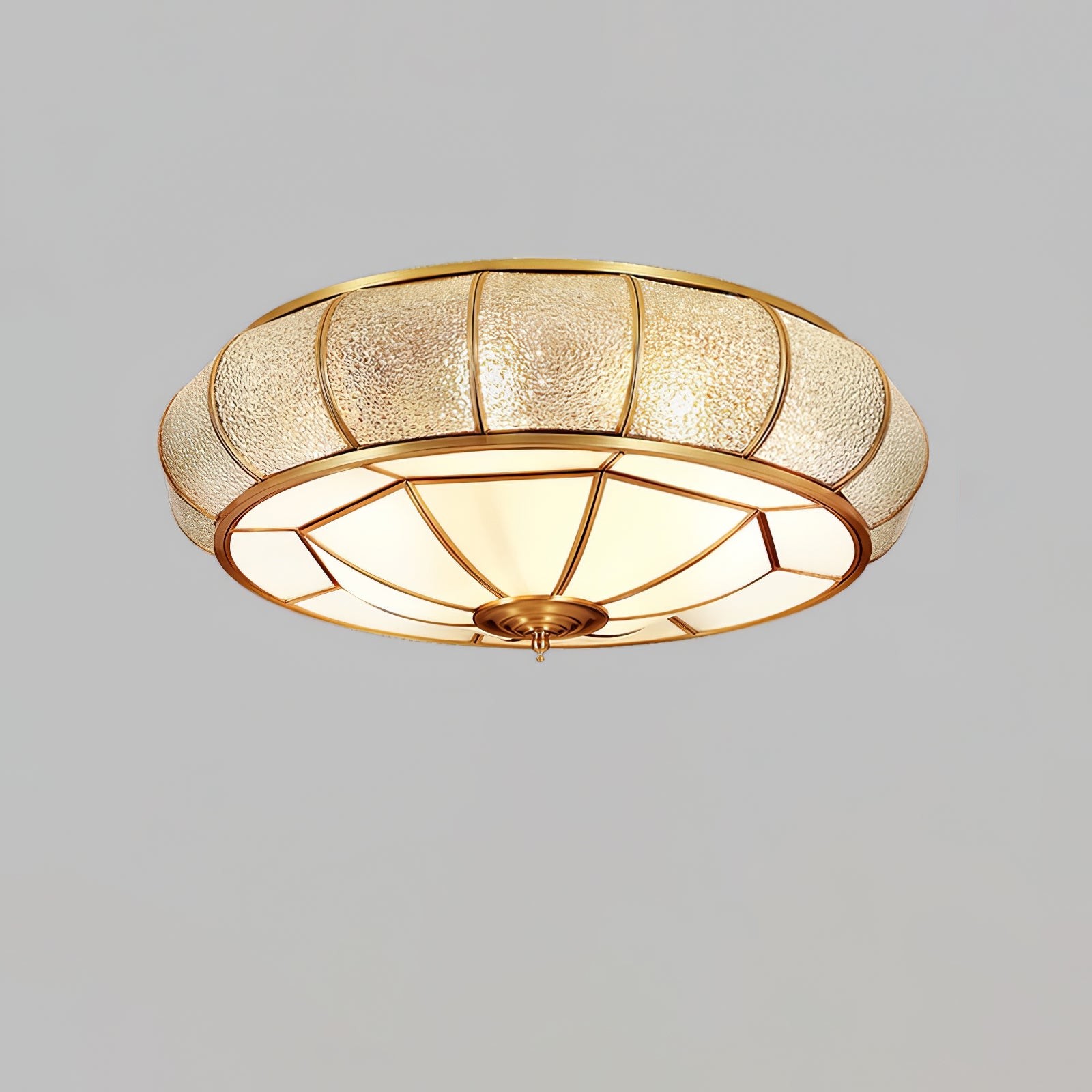 Round Textured Glass Ceiling Light M520