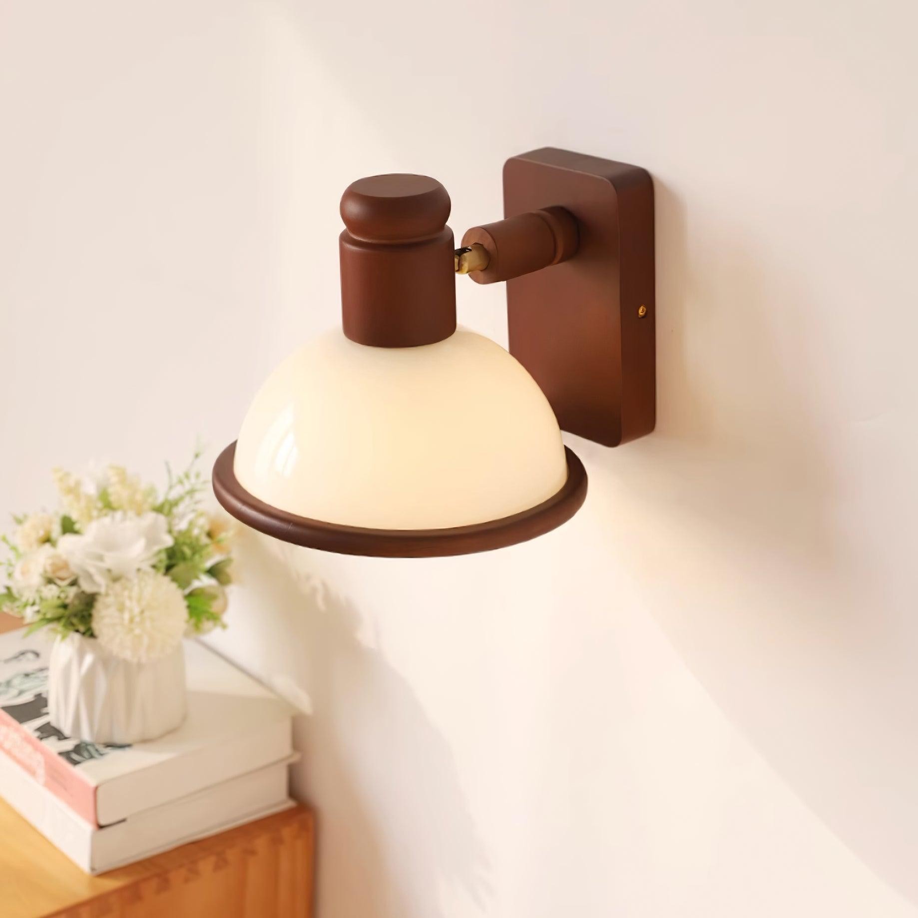 Modern Wooden Adjustable Bedside Reading Wall Lamp M376