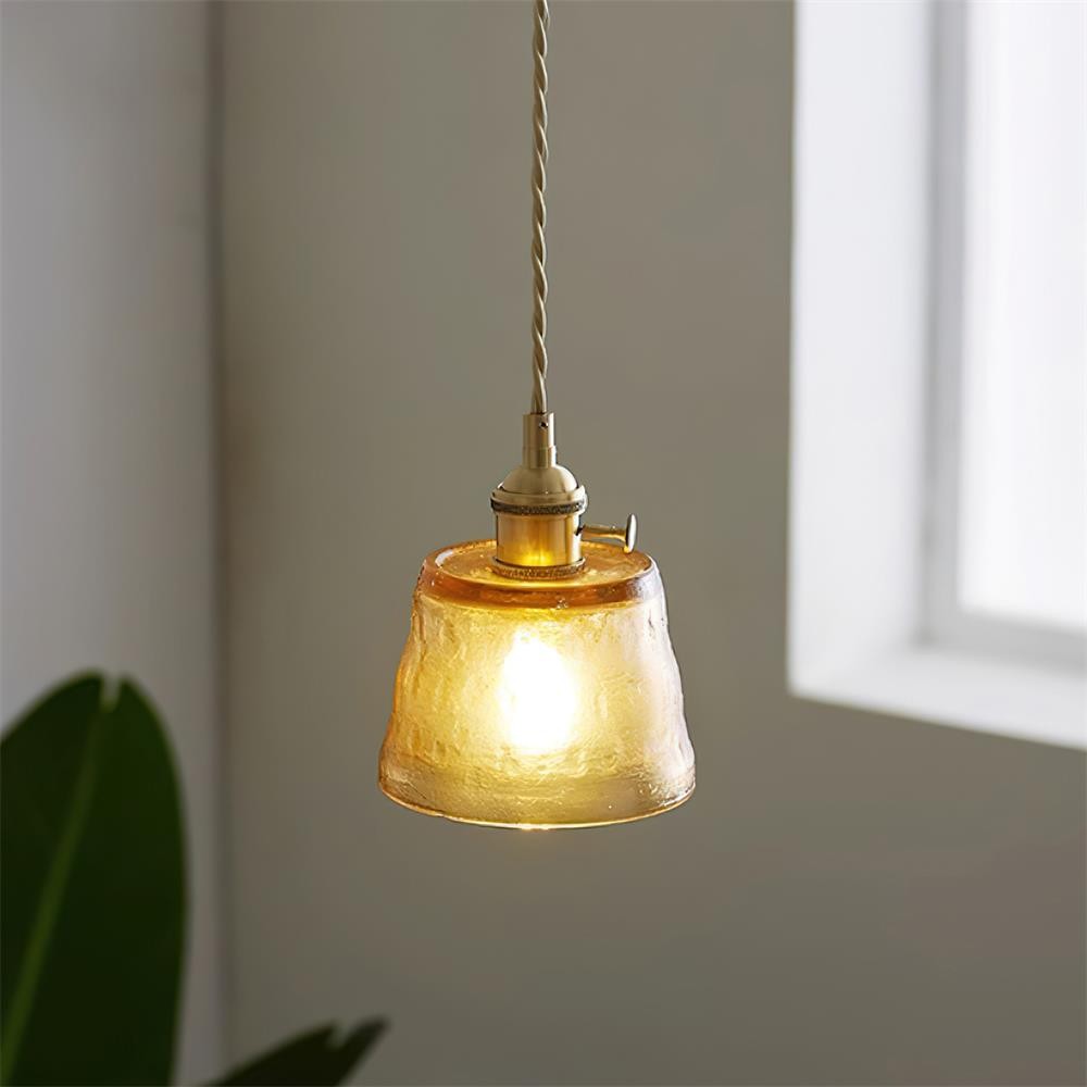 Retro Small Cup Glass Pendant Lamp M276