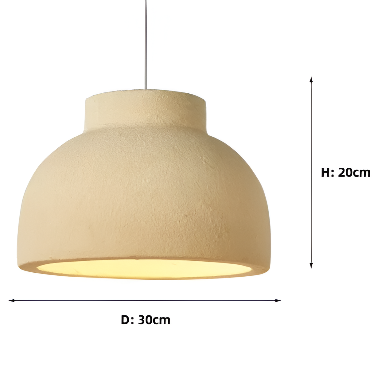 Nordic Bowl Minimalist Polystyrene Pendant Light D829