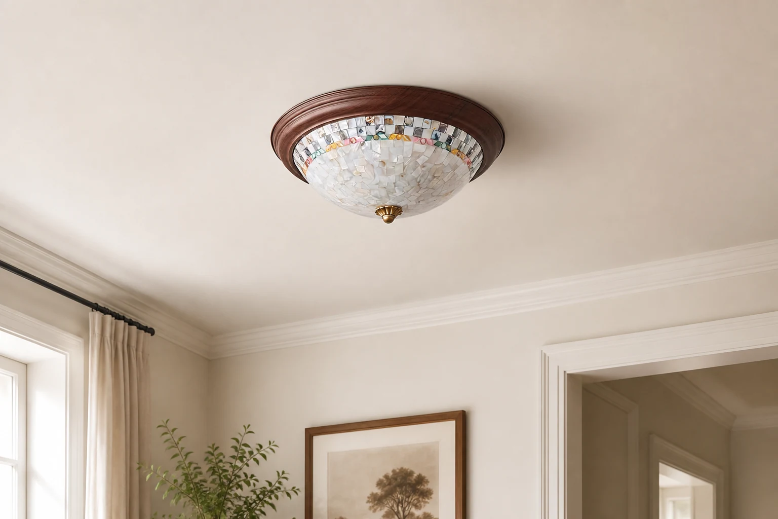 Lampa sufitowa Corvielle D257 stylizowana na aranżację wnętrza