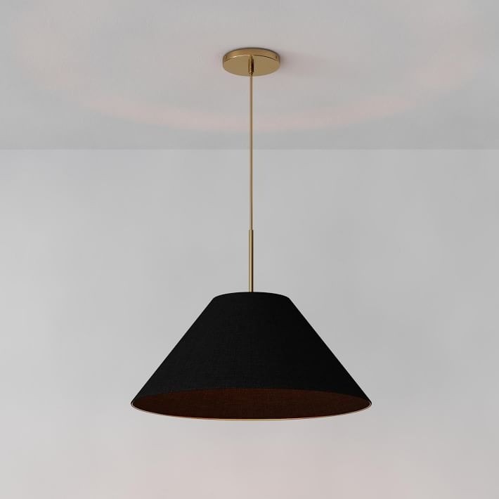 Conica Sculptural Fabric Cone Pendant Light - Modern Design for Dining Room T089