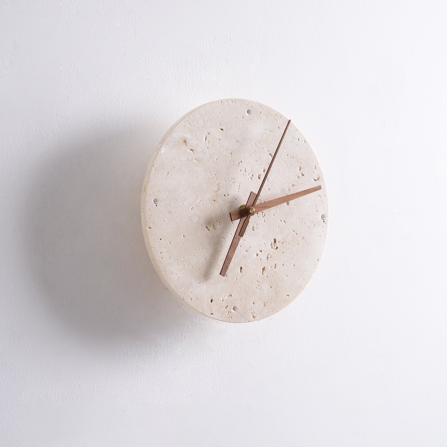 Travertine Clock Wall Lamp P079
