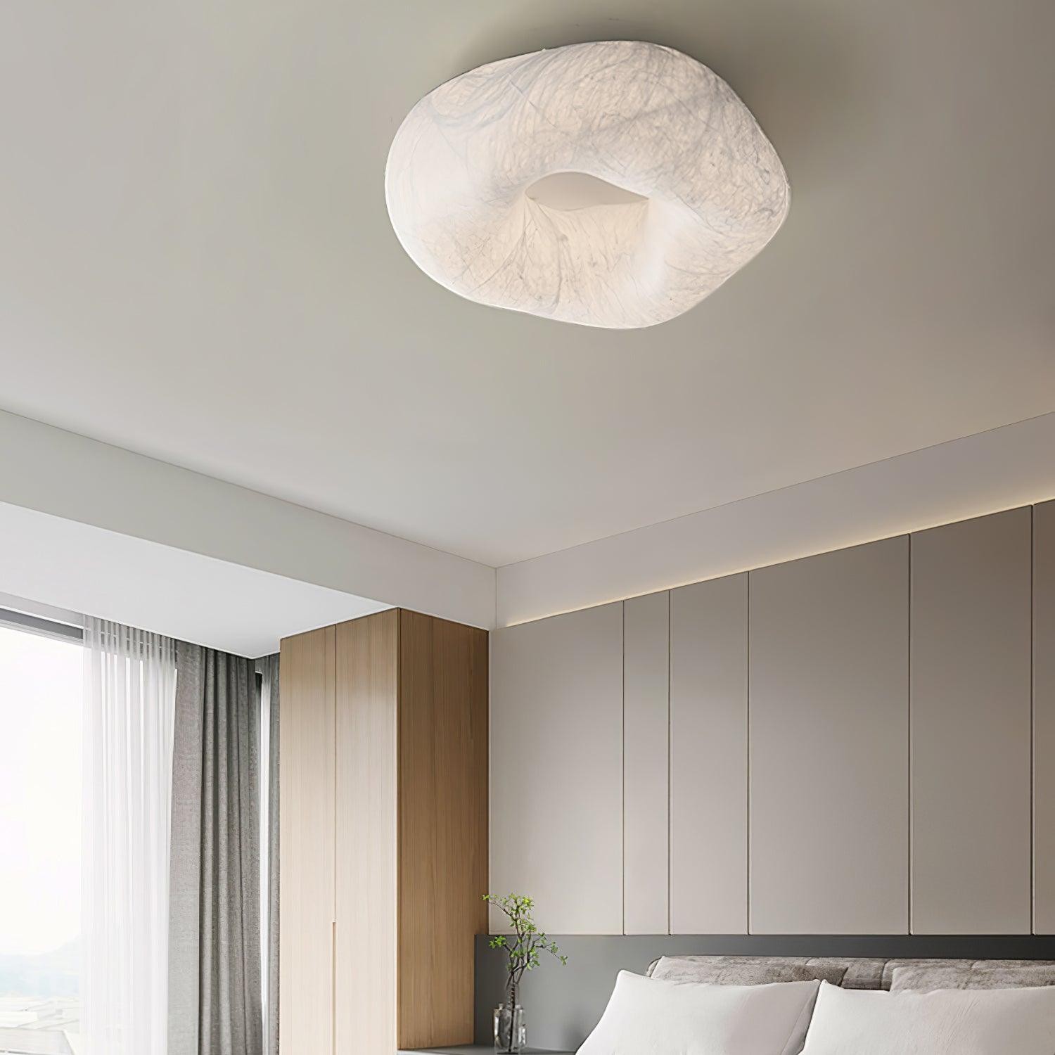 Modern Simple Silk LED Living Room Ceiling Lamp M294