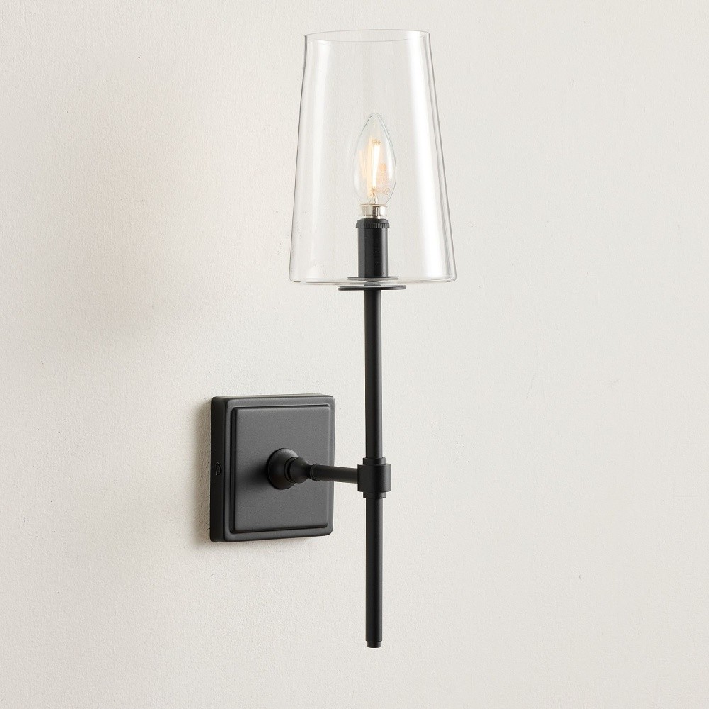 Derlina Multi-Head Candlestick Clear Glass Wall Lamp – Retro Metal Sconce T185