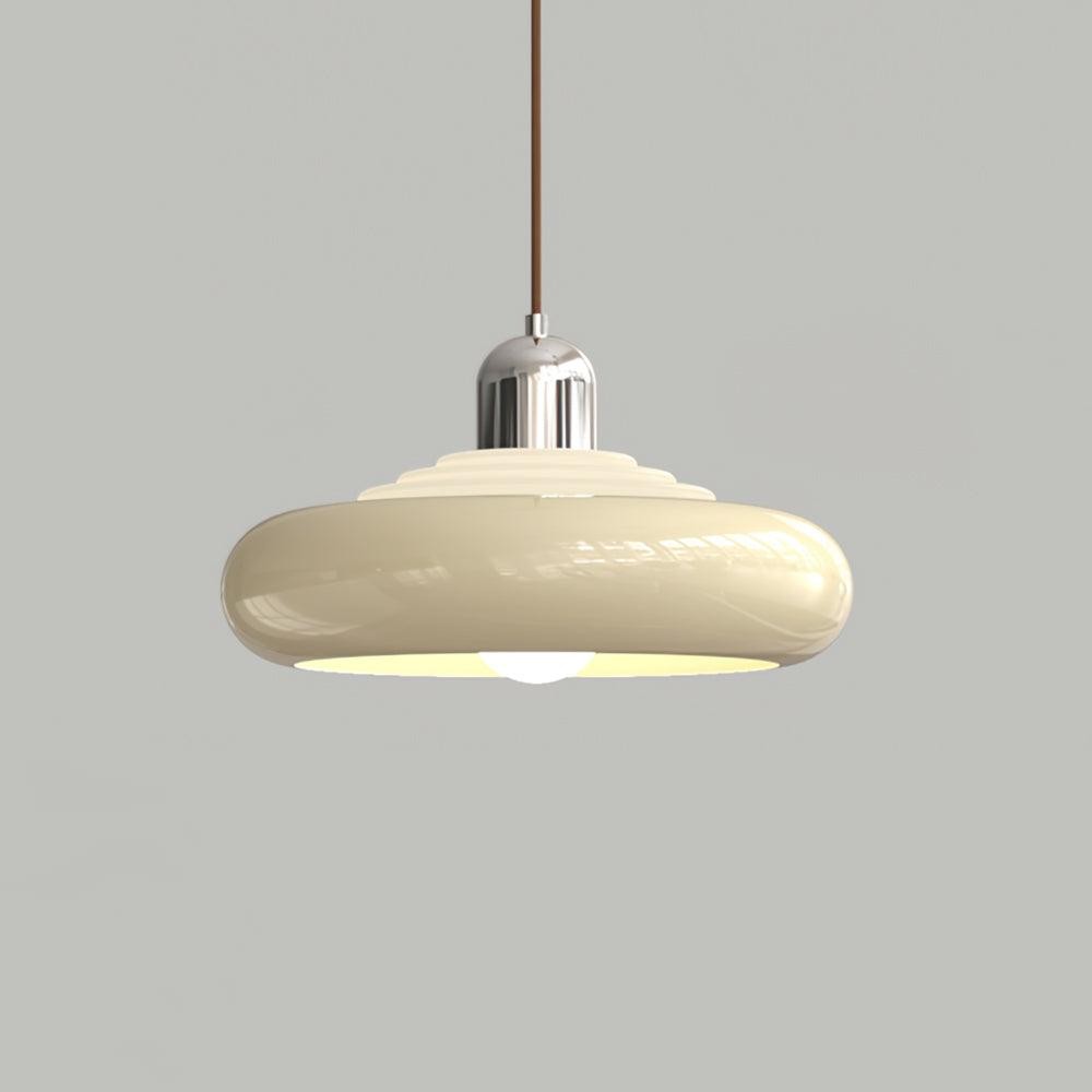 Multi-tiered Round Tower Cream Color Pendant Lamp M488