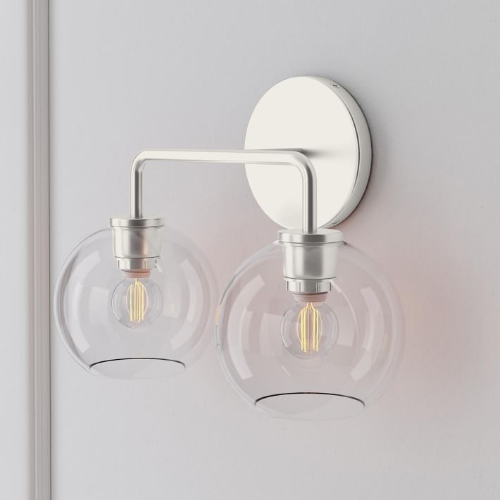 Selvion Artistic Globe Sconce Light - Handcrafted Glass Sculptural Wall Fixture T021
