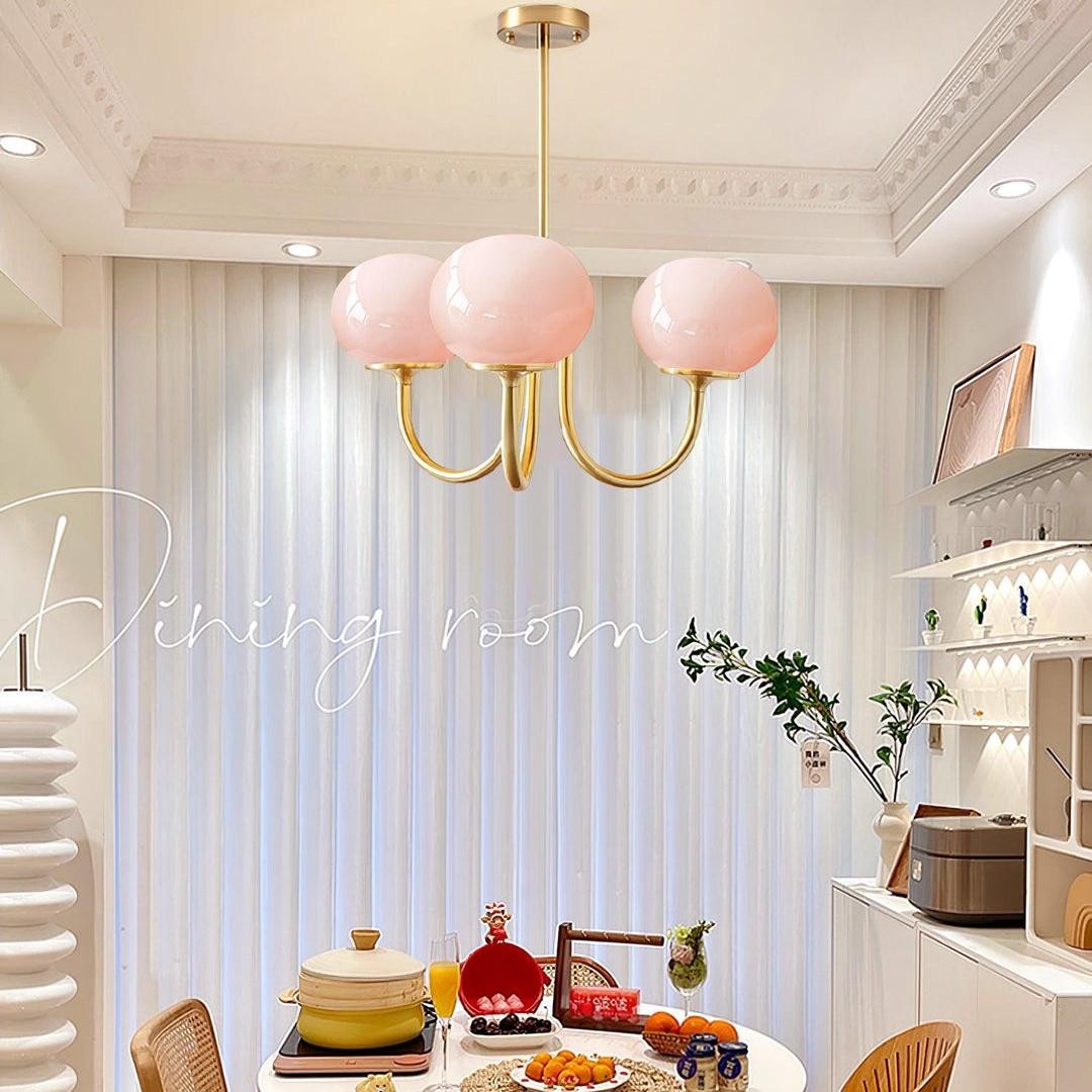 Nordic Bauhaus Glass Marshmallow Chandelier S168
