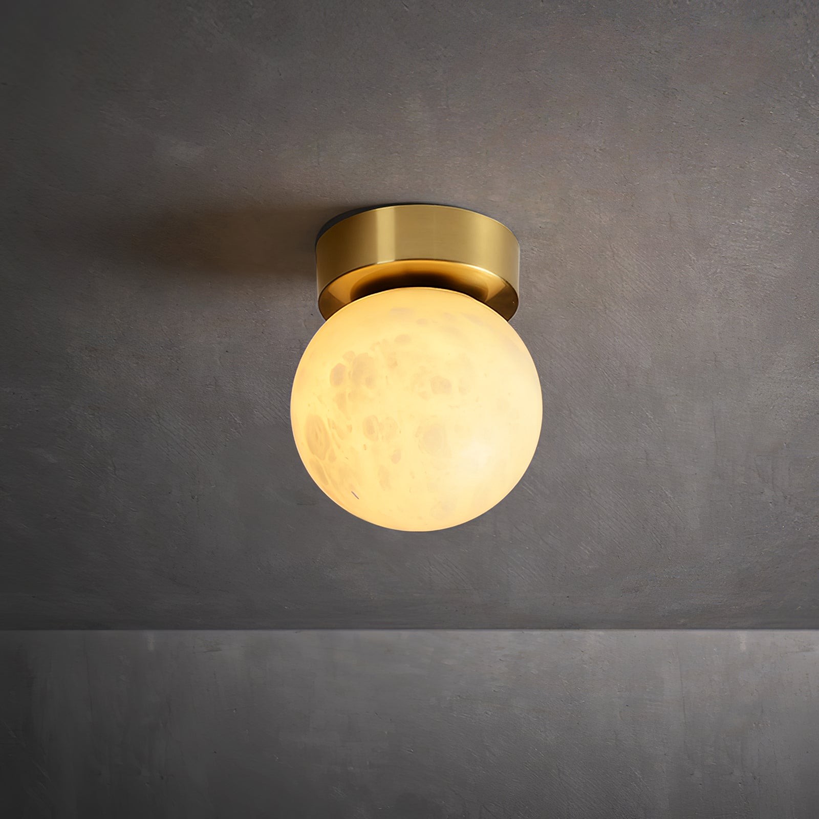 Moon Alabaster Ceiling Lamp M538