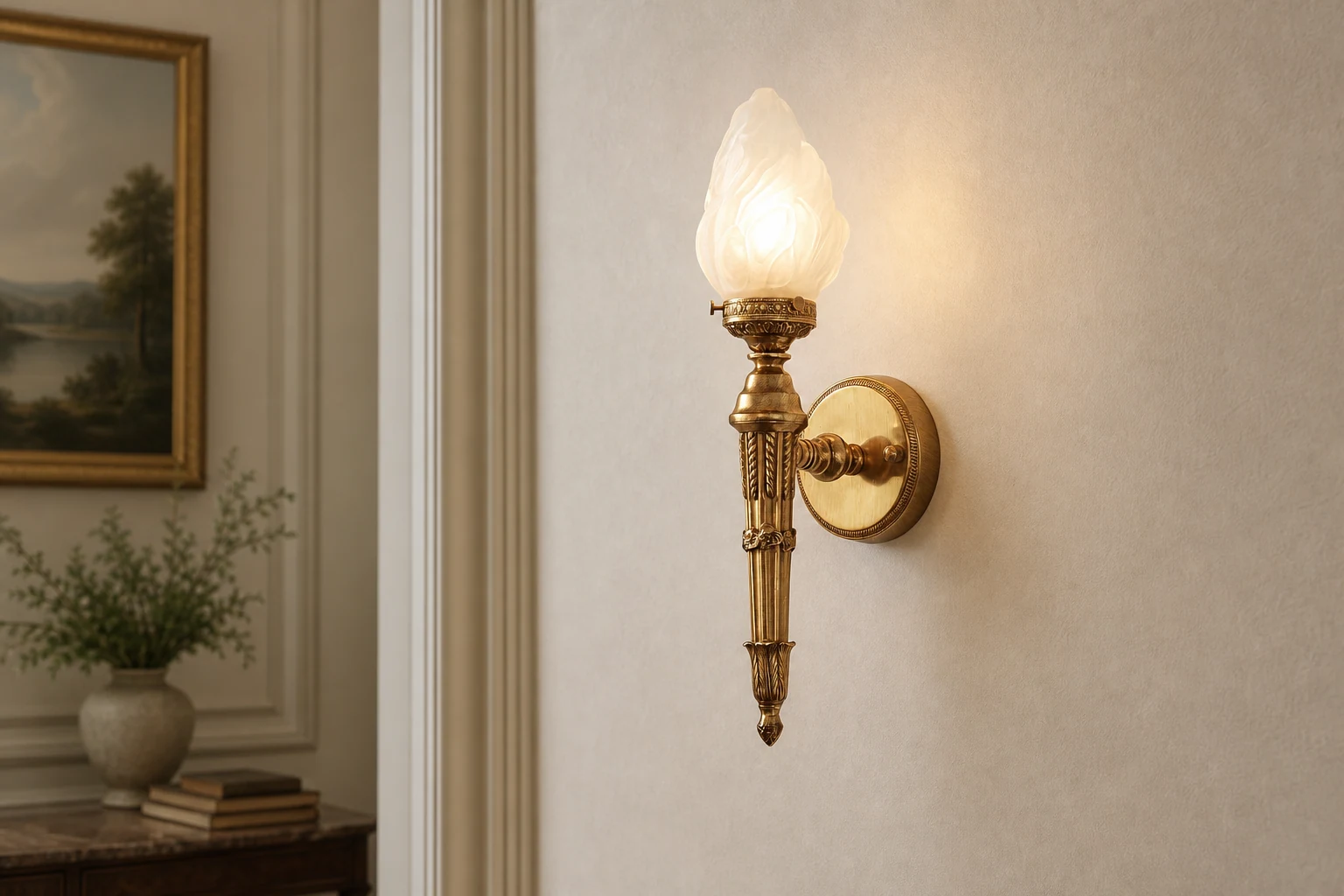 Kinkiet Maison Arlus D738 w scenie lifestylowej opartej na produkcie w kontekście