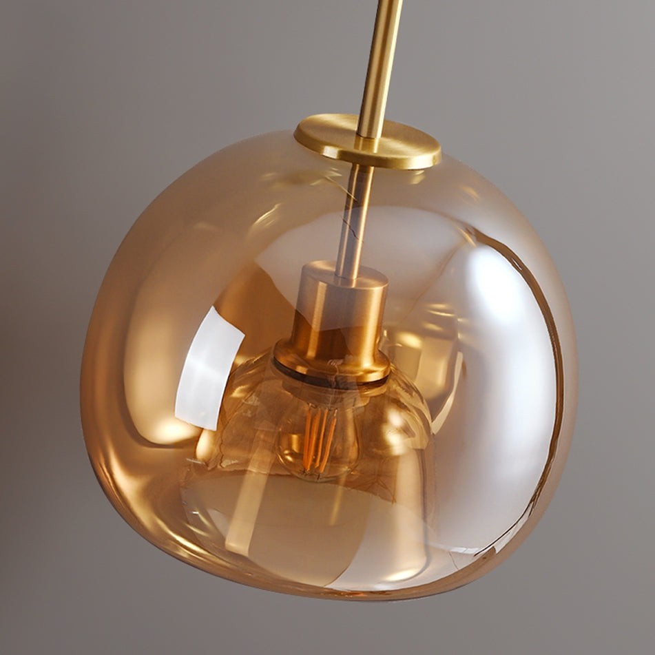 Retro Bubble Concave Glass Ceiling Lamp M104