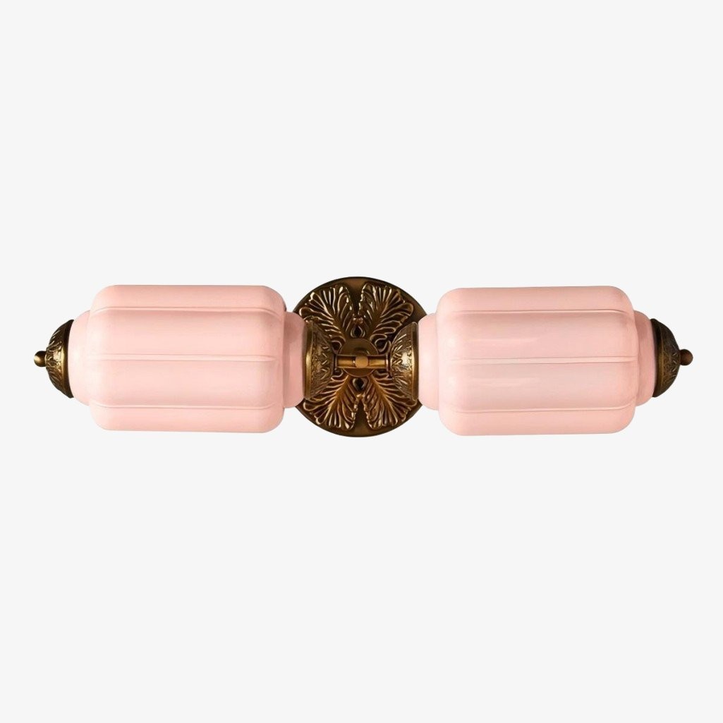 Eloise Brass Wall Sconce – Elegant Milk Glass Vintage Lighting T290