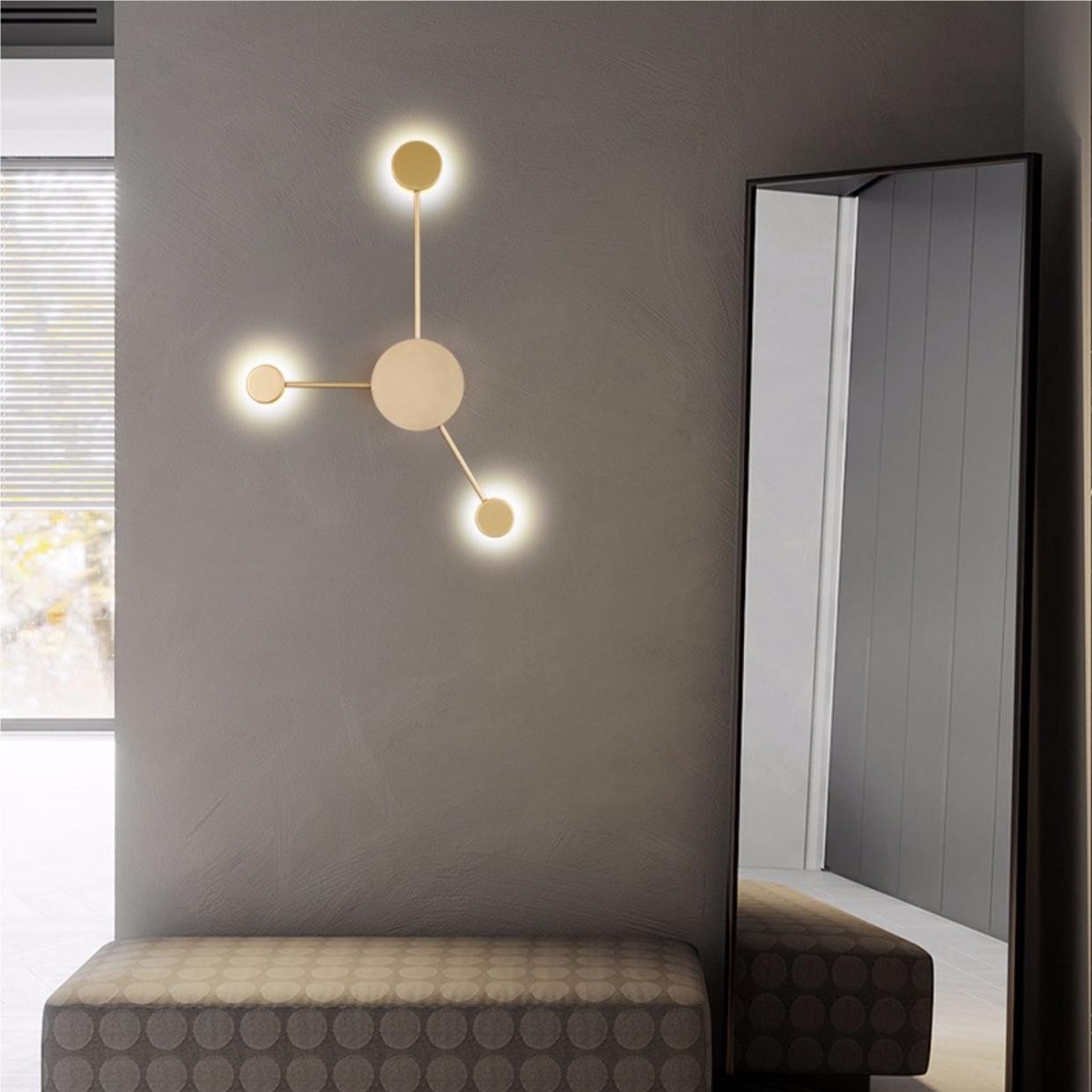 Modern Art Circle Linear LED Wall Light S102