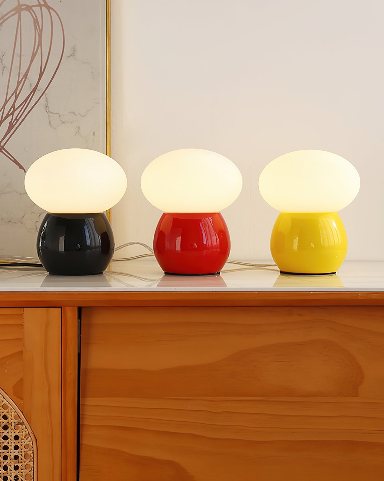 Modern Cream Style Mushroom Table Lamp M325