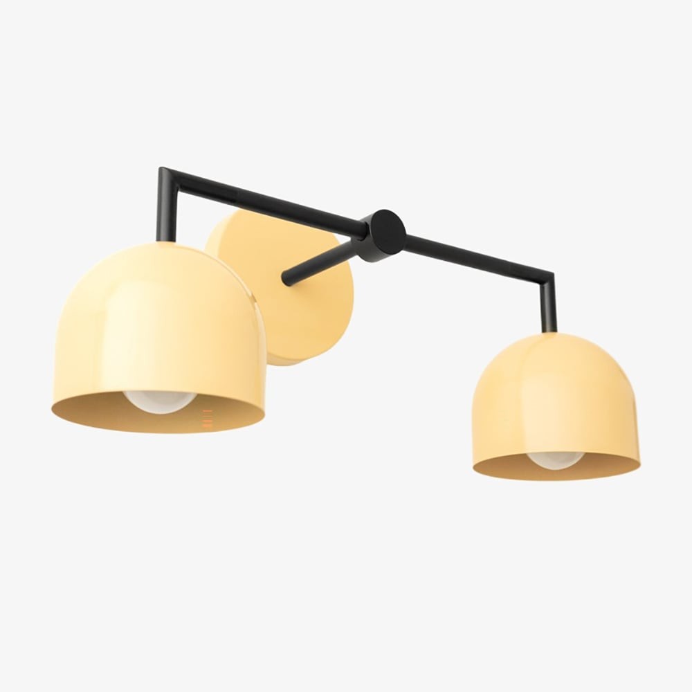 Metio Dome Farmhouse Vanity Wall Light Colorful Metal Sconce T450