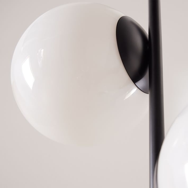 Brina Glass Multi-Light Floor Lamp - Modern Standing Light with Elegance T255