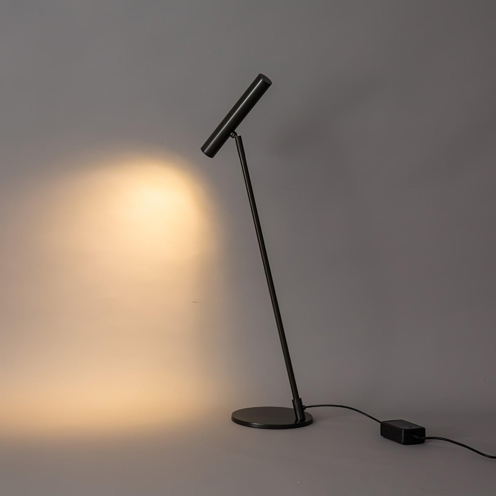 Czarna lampa M507 z efektem oświetlenia ściennego i zasilaczem