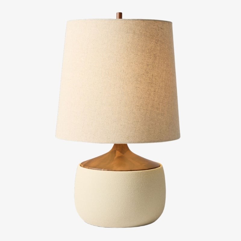 Avero Contemporary Table Lamp - Textured Cement Design for Living Room and Office T485
