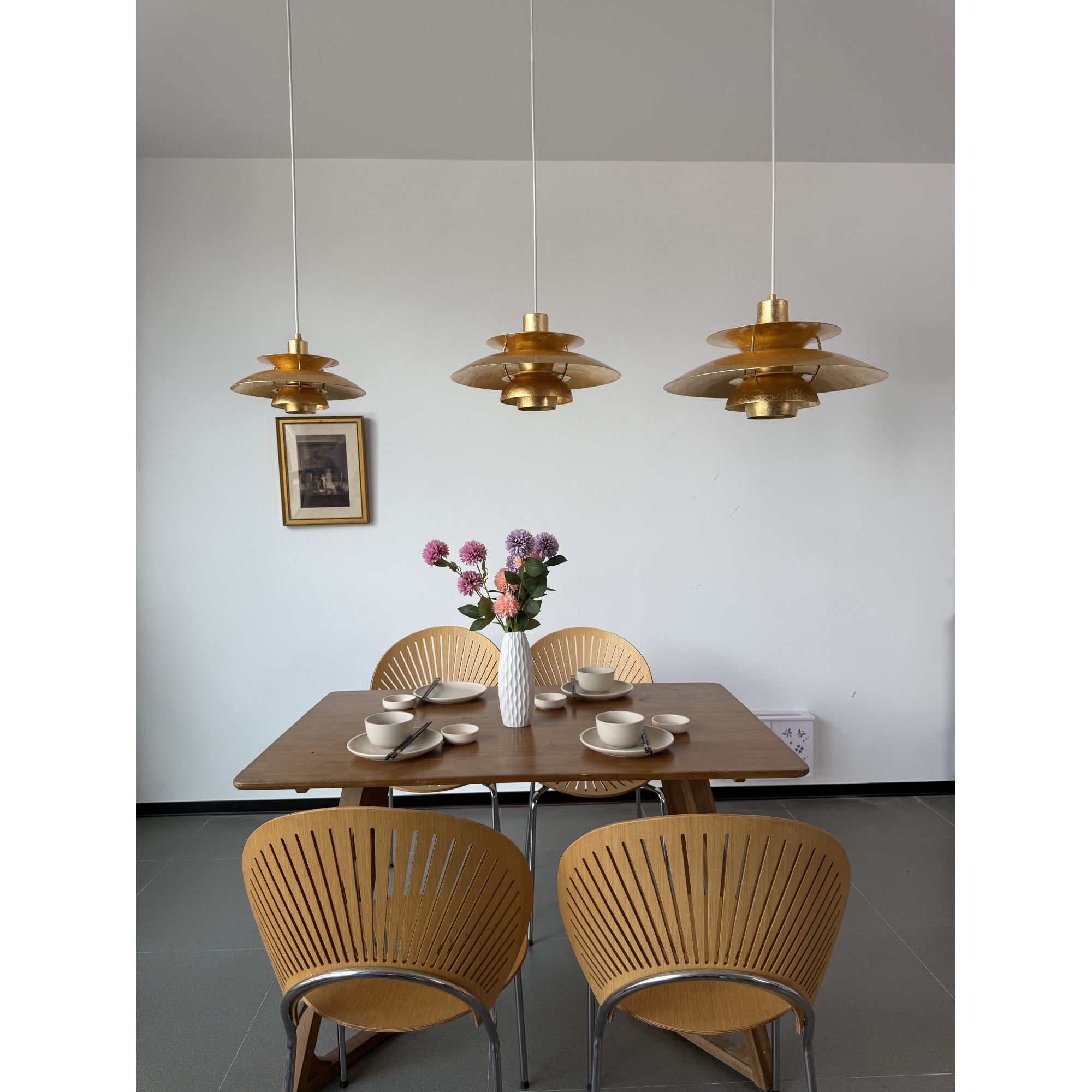 Gold Foil Layered Pendant Lamp D762