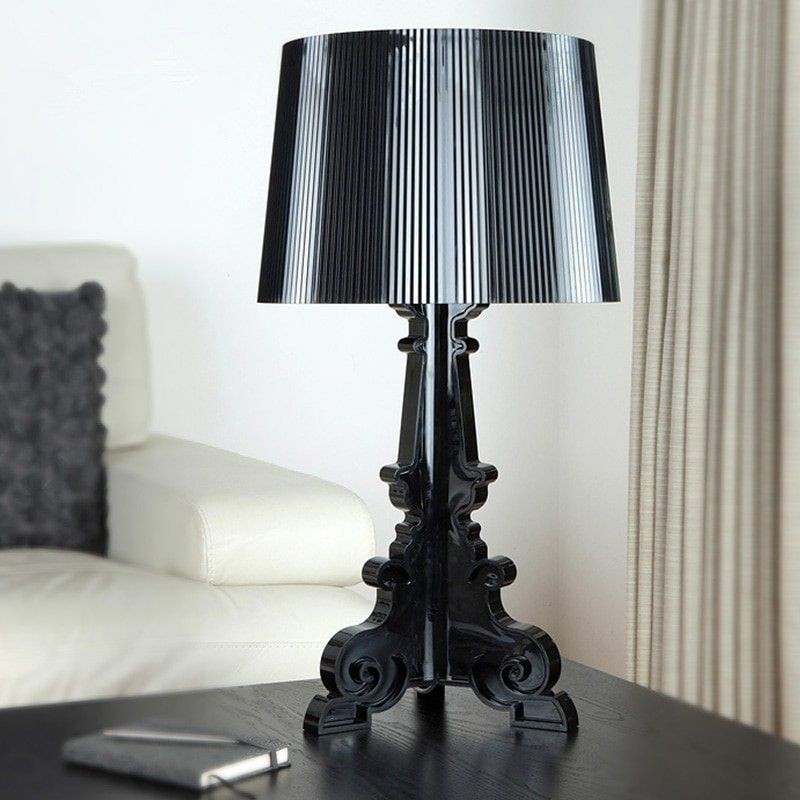 Black Bourgie table lamp in a bedside setting