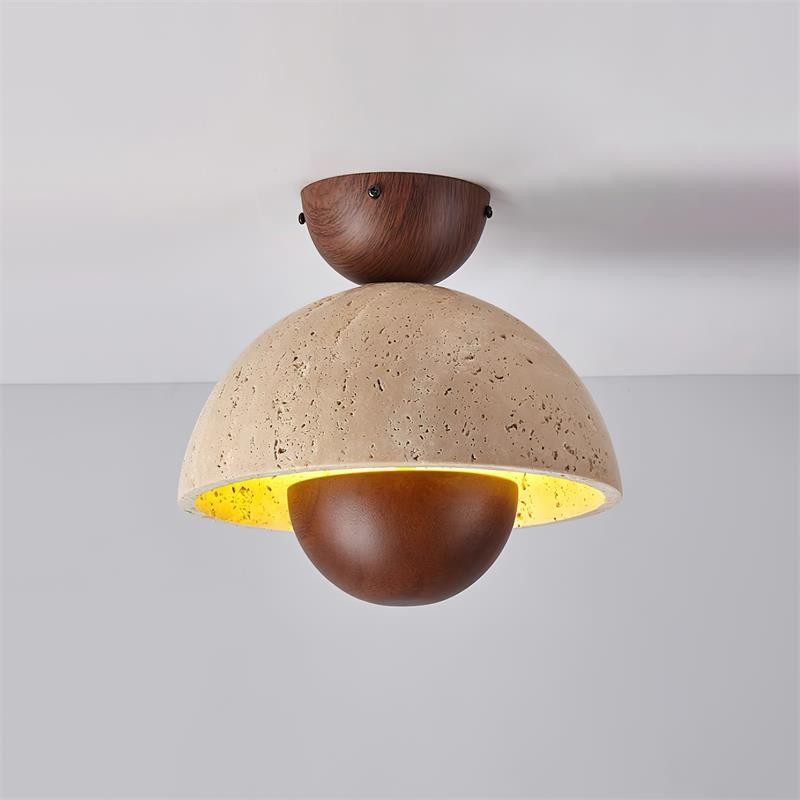Japanese Wooden Inverted Ceiling Light M189