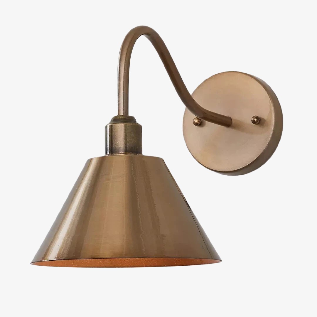 Narix Tapered Metal Wall Sconce - Clean Industrial Design in Contemporary Style for Bedroom T543