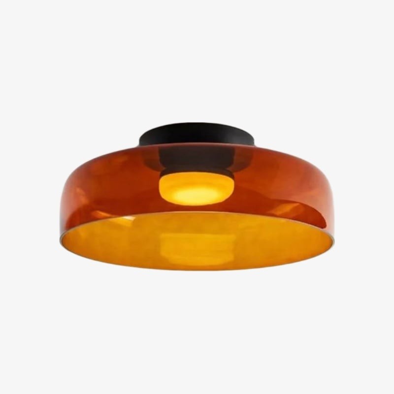 Celestial Modern Glass Ceiling Light - Nordic Design  Glass Disc Fixture for Bedroom and Dining T585