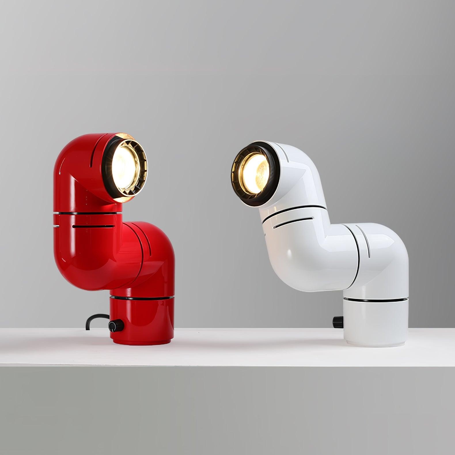 Red Tubular Table Lamp Suitable For Bedroom M20