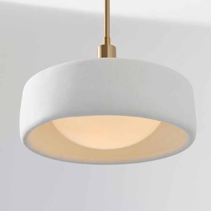 Cerova Modern Ivory Pendant Lamp – Minimalist Organic Design for Dining Rooms T164