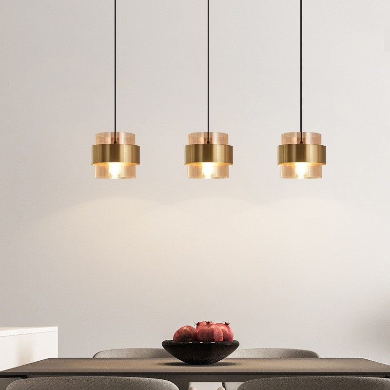Nordic 2 Layer Glass Bedside Pendant Light S103