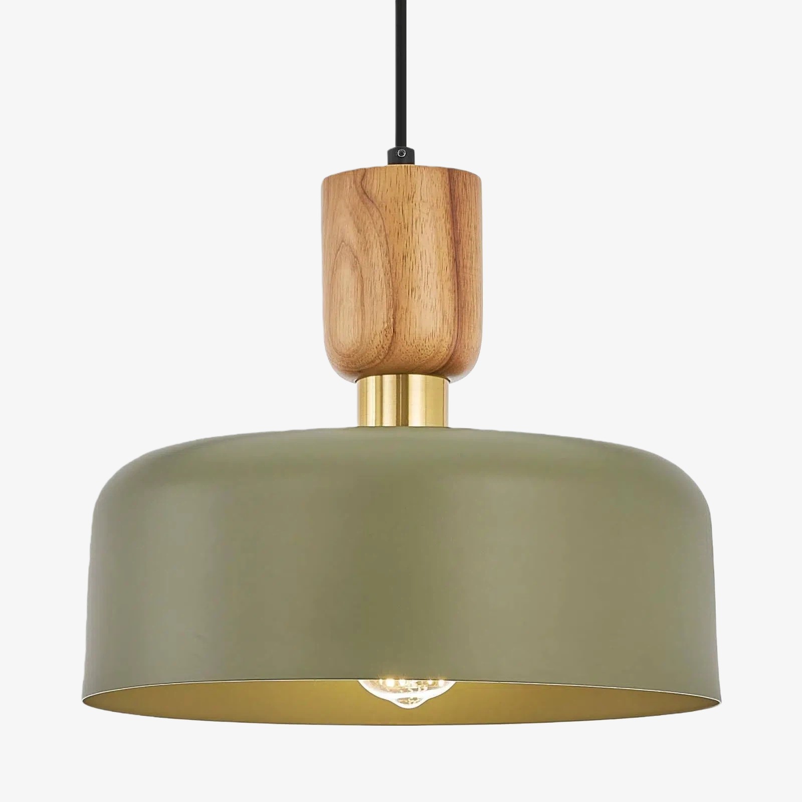 Orbulis Natural Wood Grain Circular Pendant - Modern Minimalist Light for Islands and Foyers T594