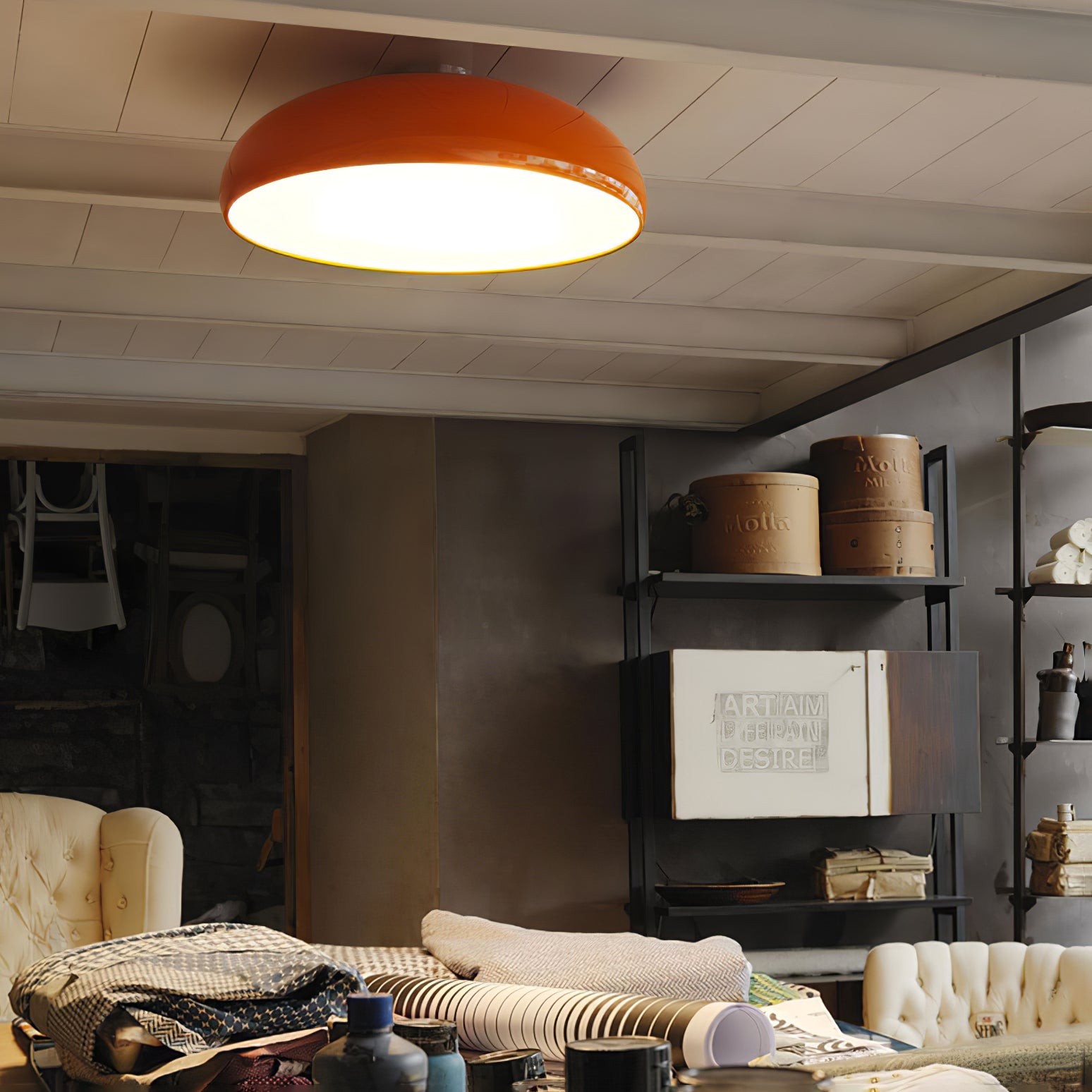 Space Orange Ceiling Lamp M534