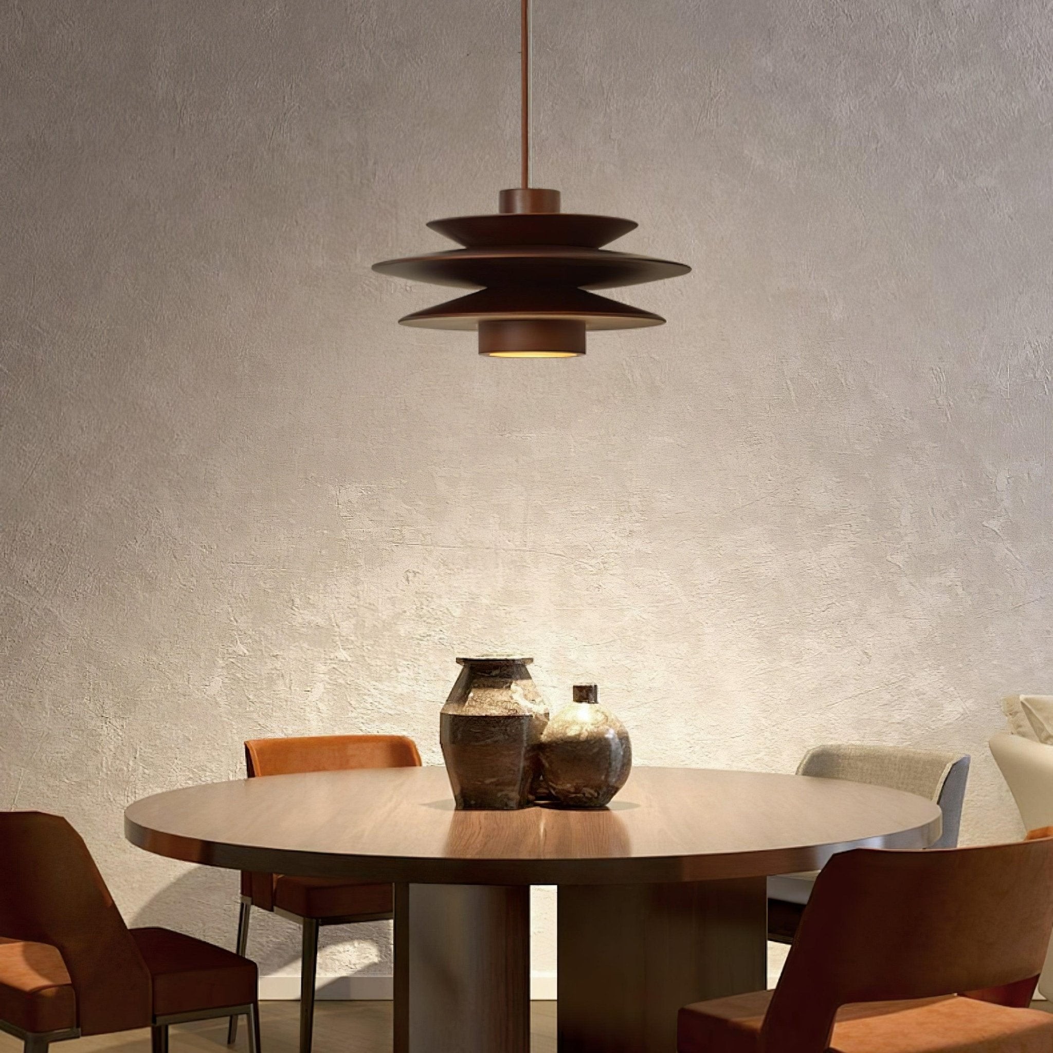 Multi Tiered Disc Pendant Lamp M484