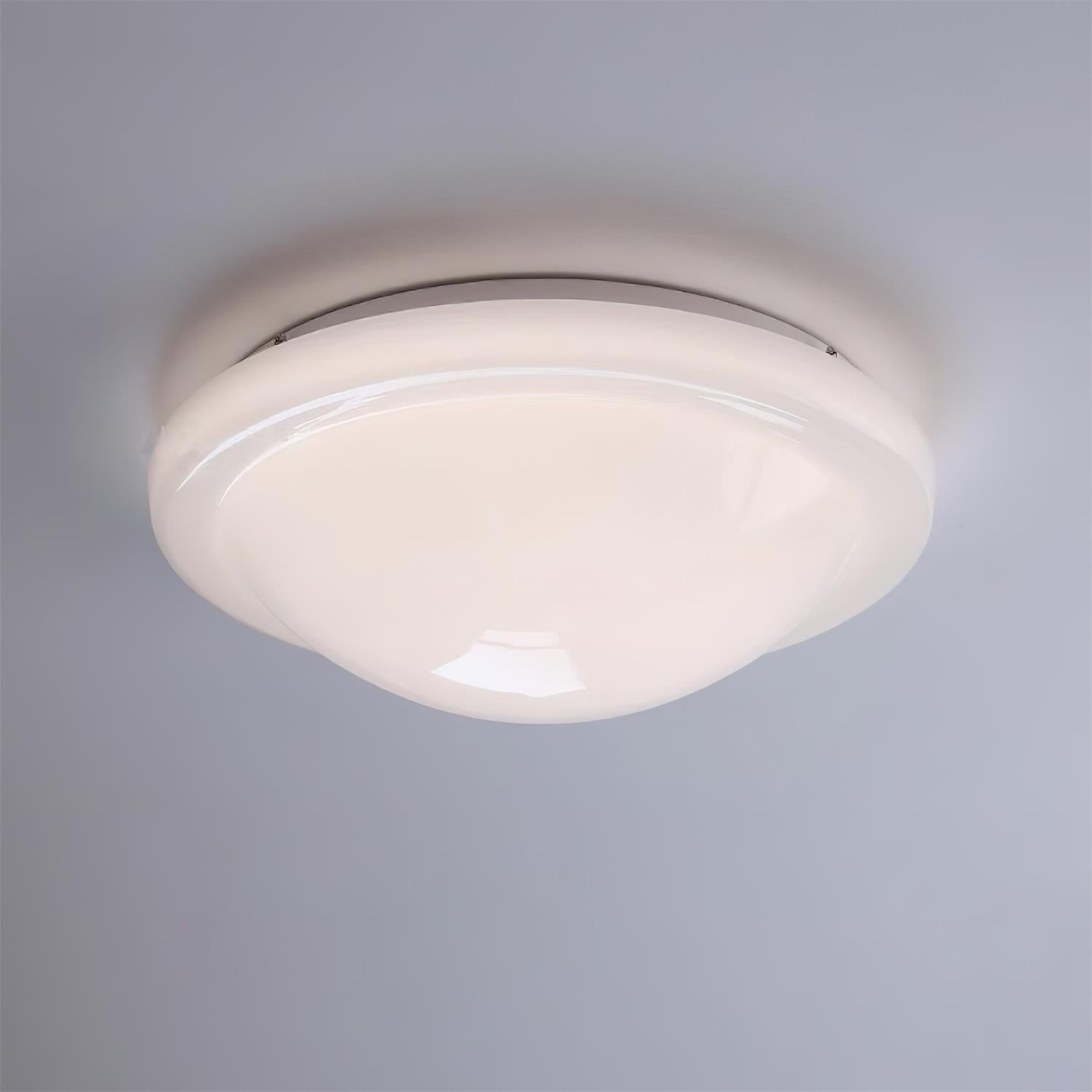 Modern Miminalist White Glass Led Ceiling Lamp M411