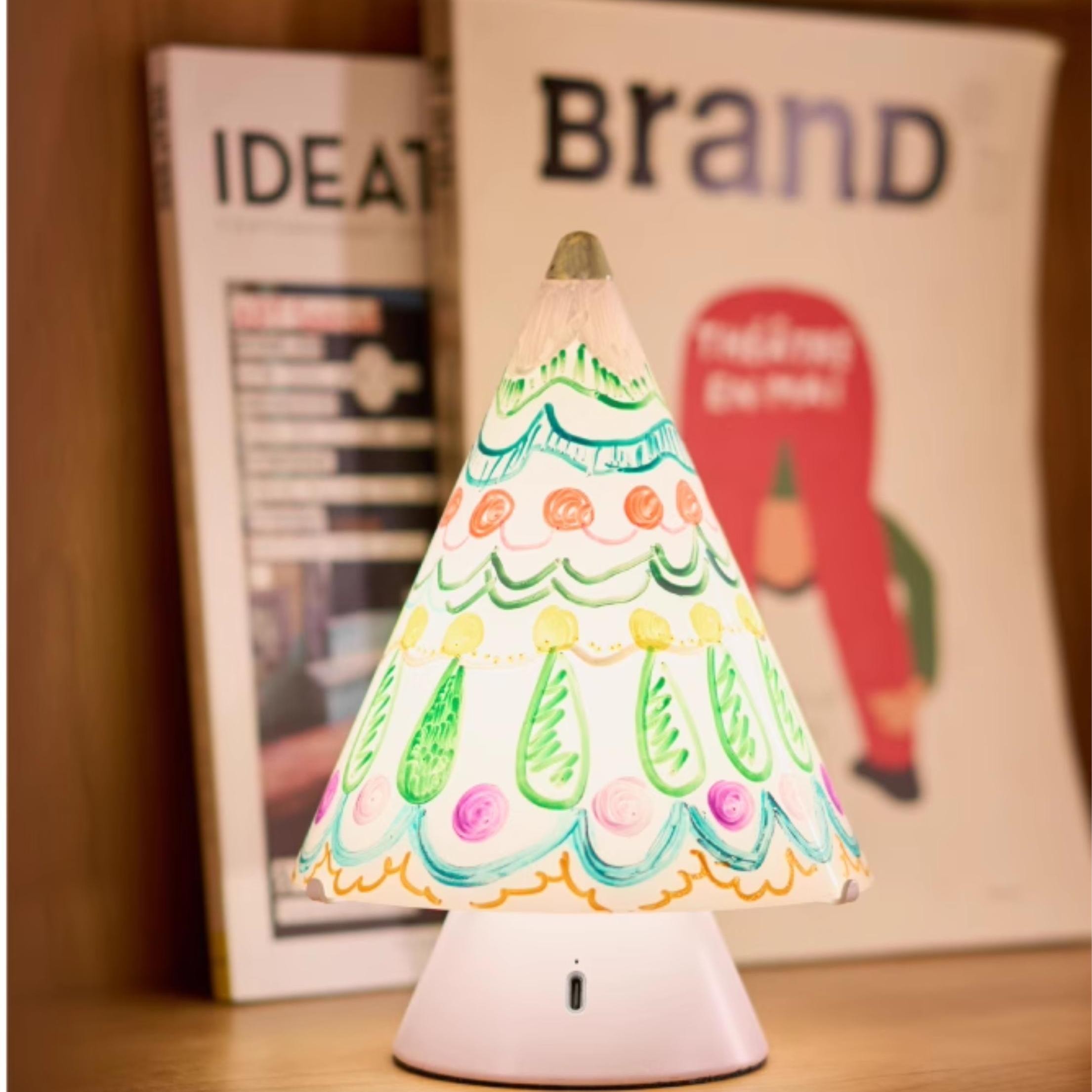 Rechargeable Night Light Fun Gift Christmas Tree Table Lamp S40