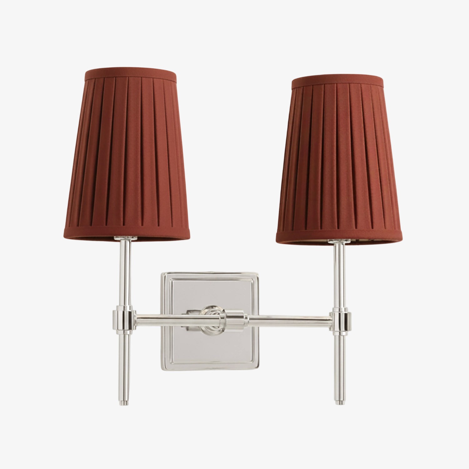 Derlina White Linen Shades Wall Lamp – Retro Metal Multi-Head Lighting Fixture T273