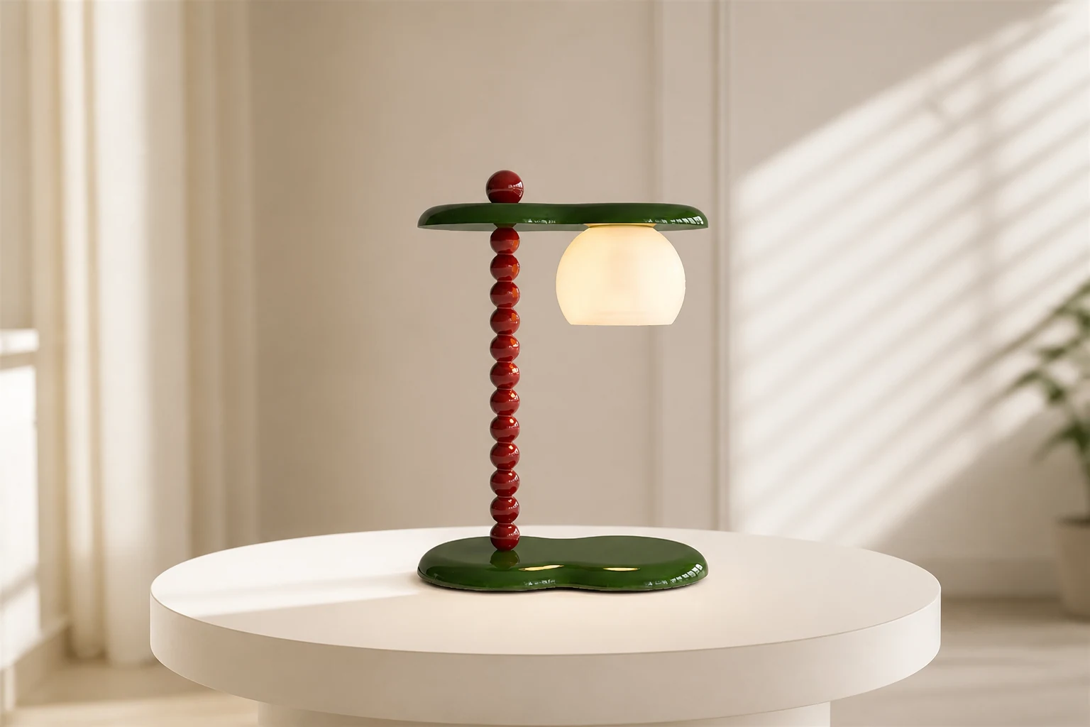 Lampa podgrzewająca do świec Kiyo w scenie pokoju o spokojnym stylu życia